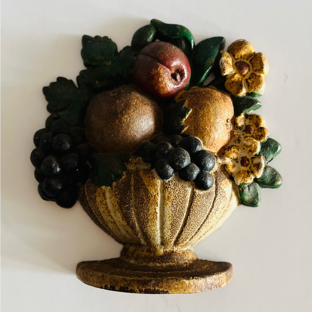 Vintage Cast Iron Fruit Basket
Doorstop John Wright U.S.A